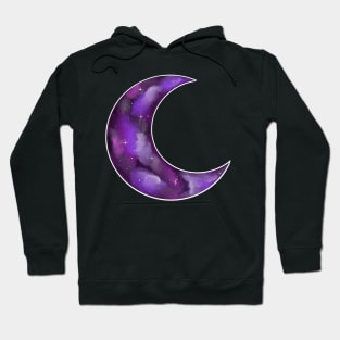 Galaxy Crescent Moon (Pink & Purple) Hoodie